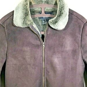 Coaco New York SMALL Brown Faux Suede Winter Coat